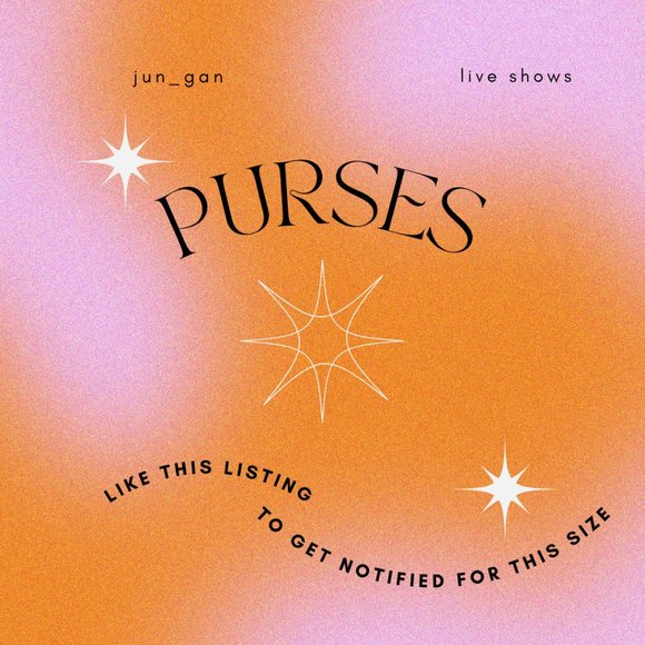 LIVE SHOW NOTIFICATION for PURSES 💗🔥 - Picture 1 of 1